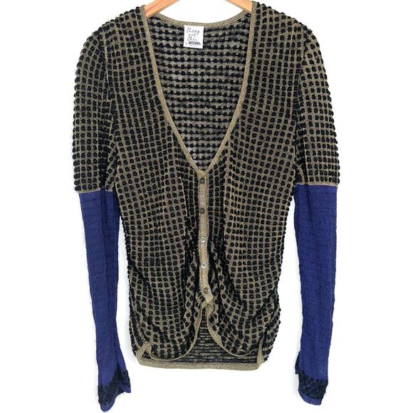 Moschino Cheap and Chic Mohair Wool Knit Cardigan Sweater Size 8 - Picture 1 of 13